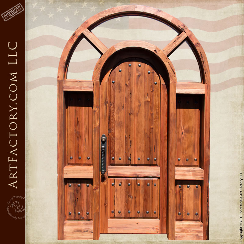 custom arched grand entrance door