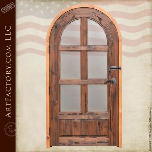 Custom Arched French Door: Handmade With Thick Solid Wood