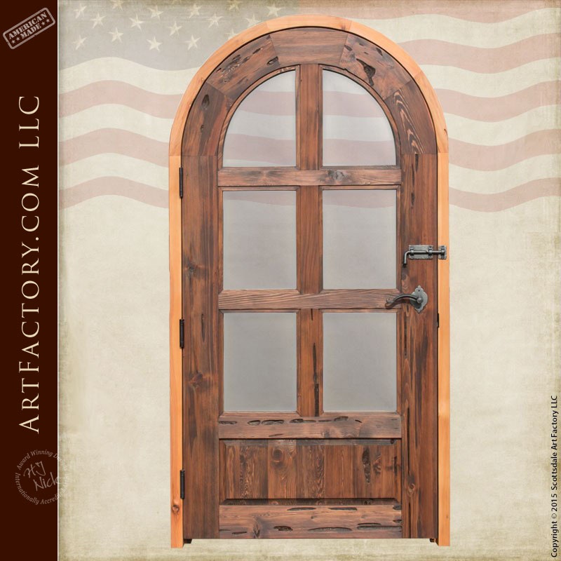 custom arched French door