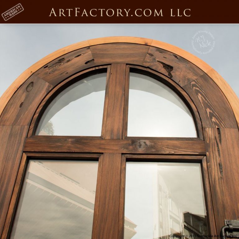 Custom Arched French Door Handmade With Thick Solid Wood