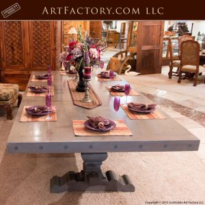 custom handcrafted wooden dining table