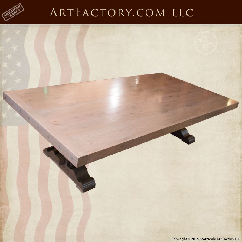 Custom Handcrafted Wooden Dining Table: Available In Any Size Or Finish