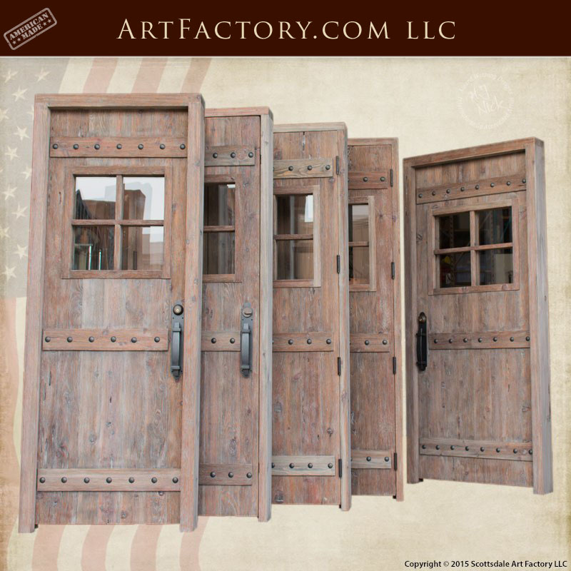 custom rustic wooden door