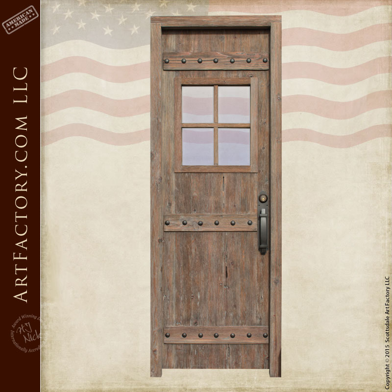 custom rustic wooden door