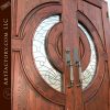 stained glass entry double doors