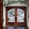 Renaissance Style Wrought Iron & Wood Entrance Gate