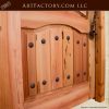 wood castle entry door
