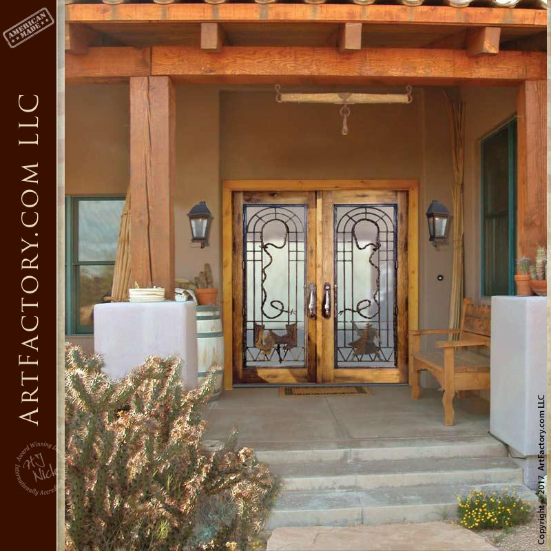 western style French doors