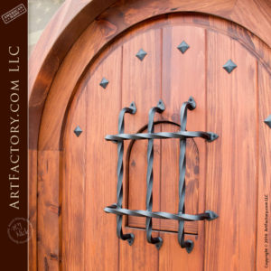 arched custom speakeasy door