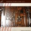 hand carved medieval canopy bed