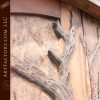 winter tree hand carved double doors