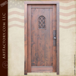 custom solid cedar wood door