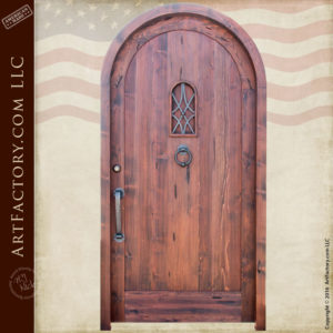 custom arched exterior door