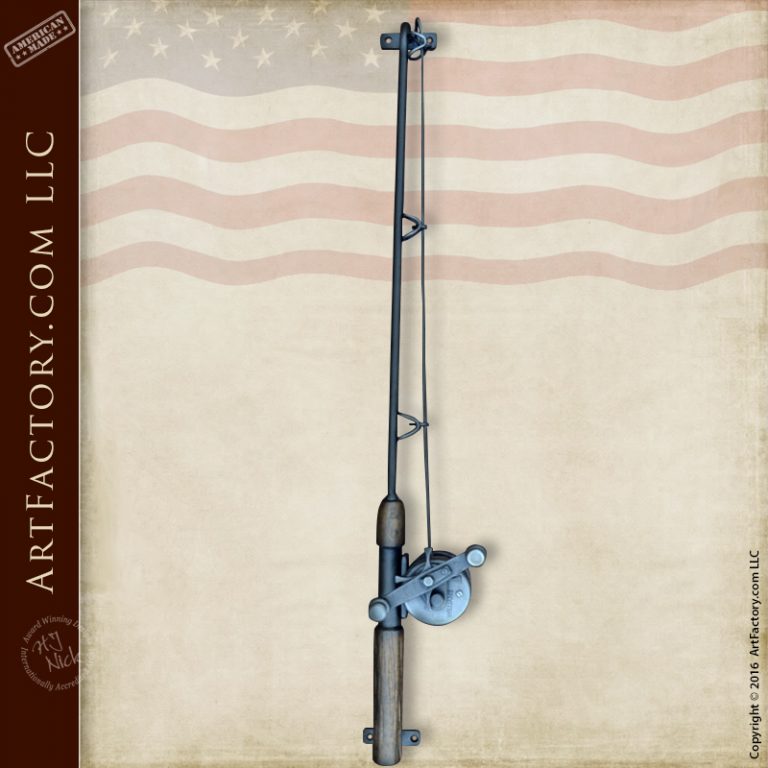 Fly Fishing Rod Door Handle Custom Hand Ironwork