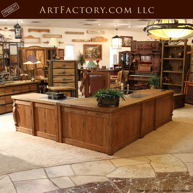 Rustic Executive Office Desk Historically Inspired Designs By H J Nick