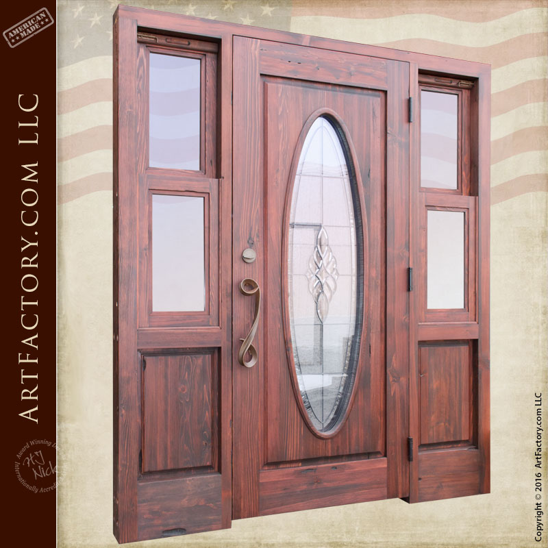 Front Doors with oval glass  Front doors with windows, Wooden doors,  Traditional front doors