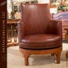 custom fine leather swivel chair