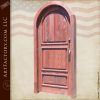 arched wooden panel door