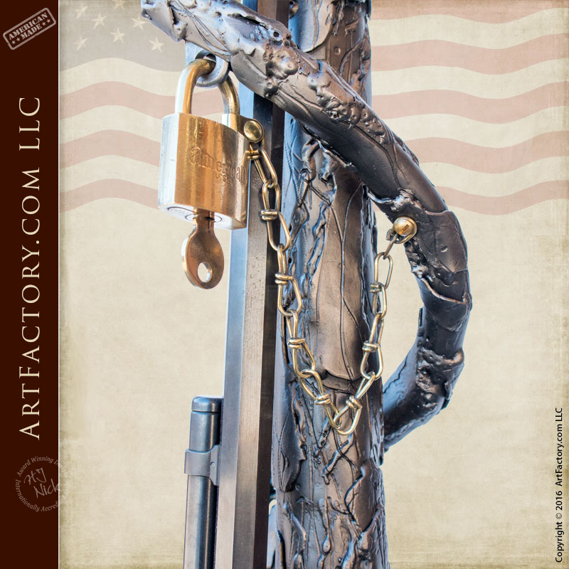 Winchester Gun Rack Floor Lamp Custom Rustic Lighting