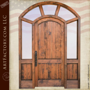 custom semi-arched front door