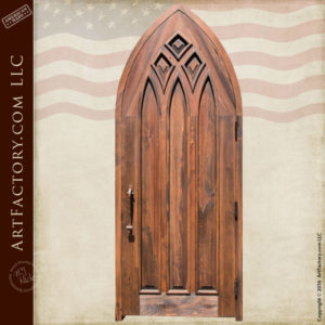 gothic style cathedral arched door