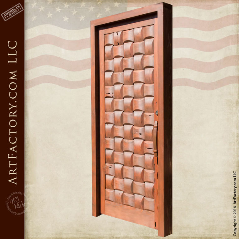 Basket Weave Hand Crafted Door