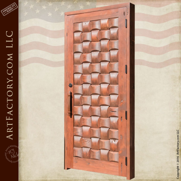 Basket Weave Hand Crafted Door