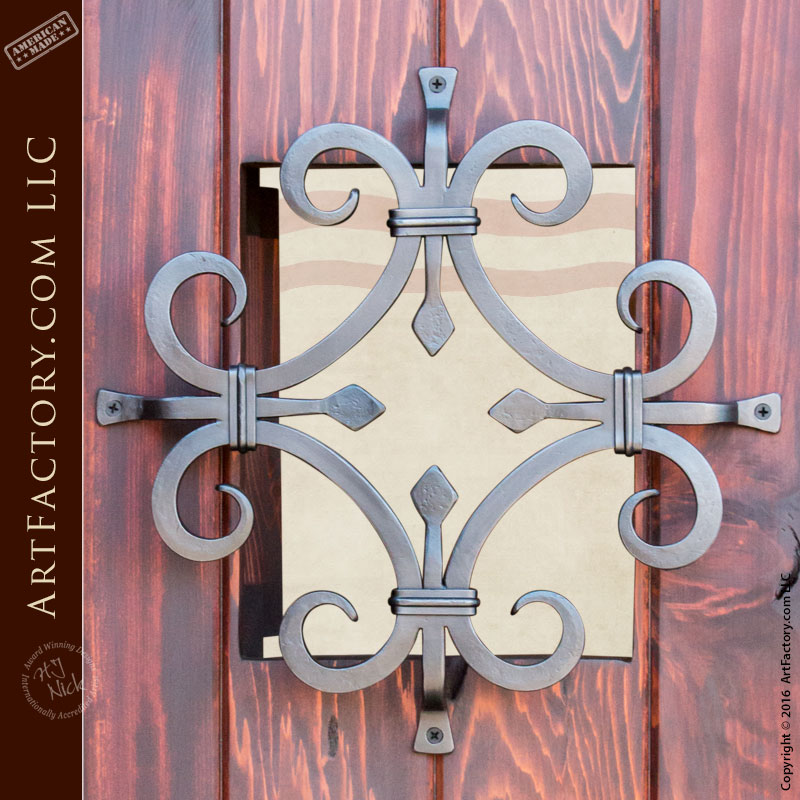 Vertical Groove Panel Front Door: Custom Castle Style Iron ... (800 x 800 Pixel)