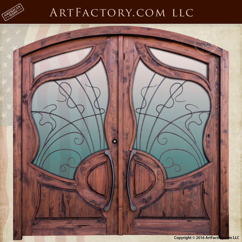 custom Art Nouveau Style doors