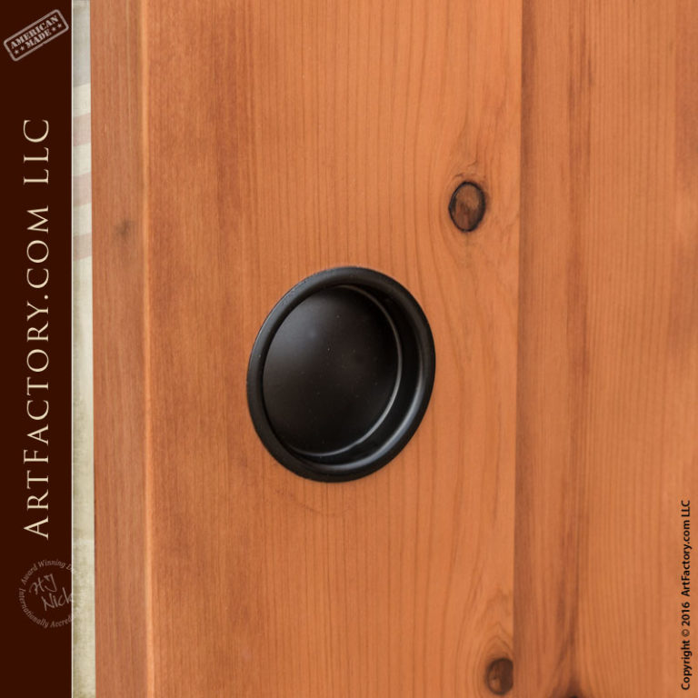 Custom Solid Wood Sliding Doors Rustic Style Double Doors