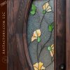 tulip stained glass door
