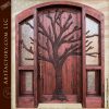 lodge theme solid wood door