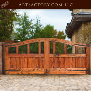 eyebrow arched wooden gate