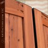 custom bell curve wooden gate