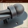 Ball And Twist Door Pull With Back Plate