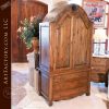 butterfly theme bed with Art Nouveau armoire