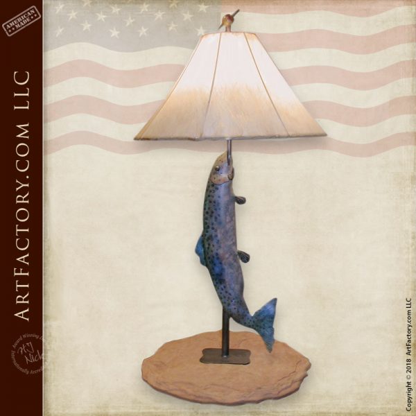 Rainbow Trout Table Lamp
