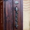 dark custom wood door