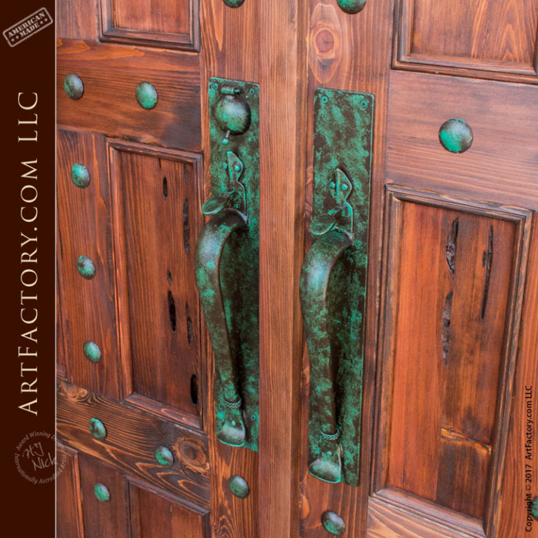 Lever Style Castle Door Handles With Matching Hand Backplate