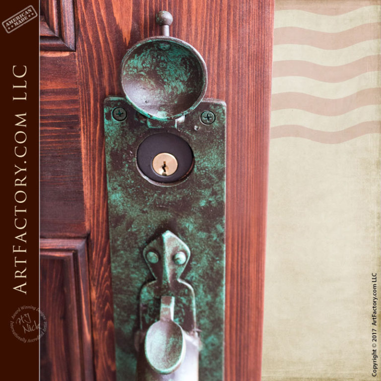 Lever Style Castle Door Handles With Matching Hand Backplate