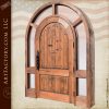 arched wood glass door