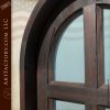 arched glass panel door