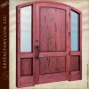 arched wood entry door
