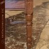 hand carved dining table matching chairs