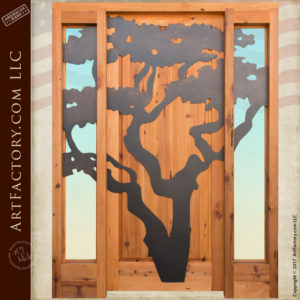 Custom Oak Tree Door