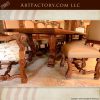 hand carved cherry dining table