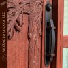 hand carved custom door