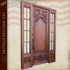 entry door with divided sidelights