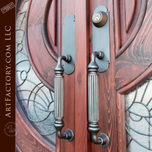 elegant fluted door pulls