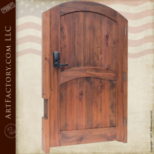 solid wood entry gate